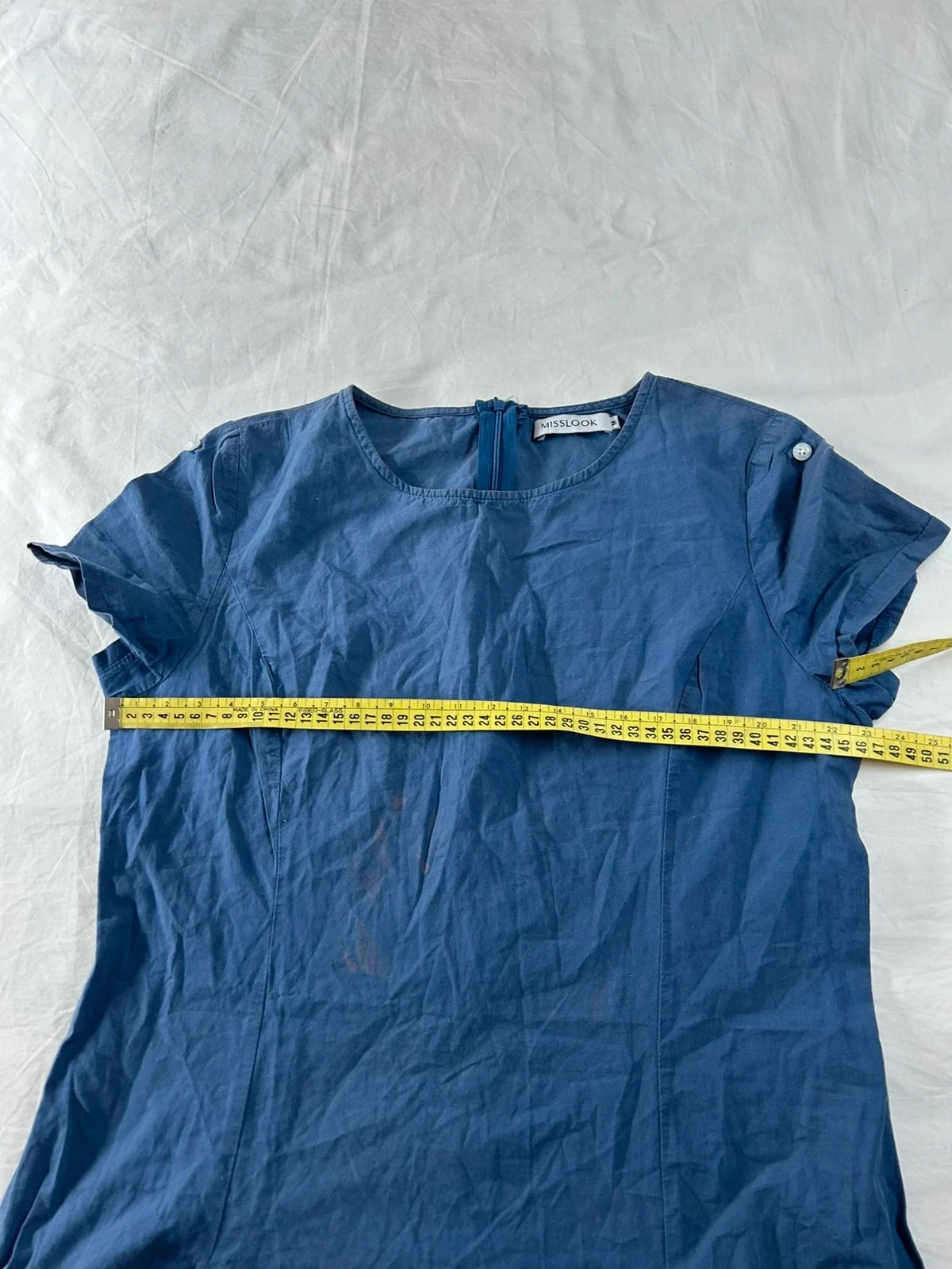 Casual blauwe misslook jurk maat M – photo 7